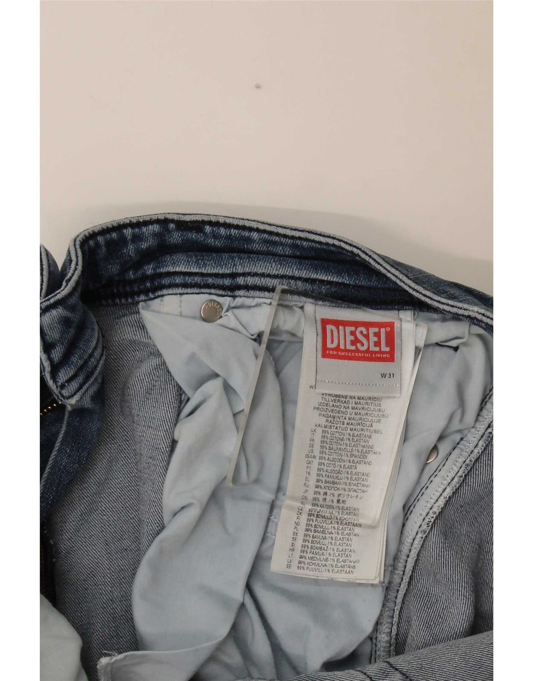 Diesel Womens Skinny Jeans W31 L32 Blue Cotton