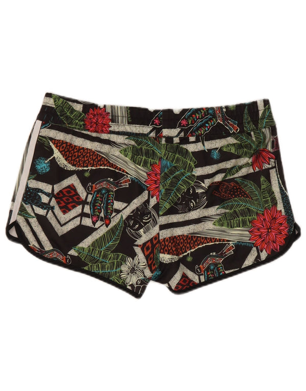 Adidas Womens Passaredo Sport Shorts UK 14 Medium Multicoloured Floral