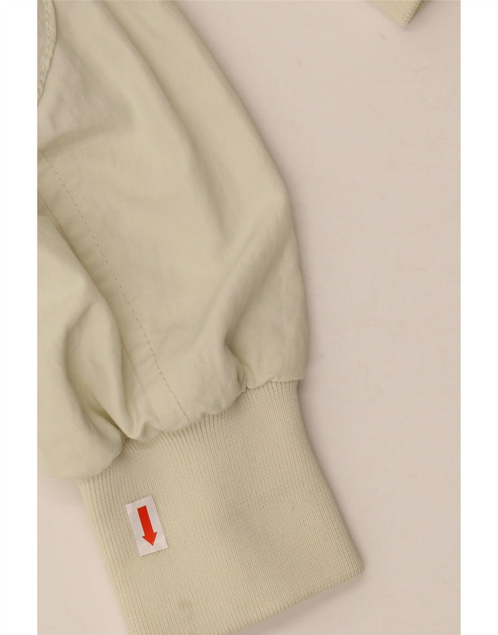 PEUTEREY Mens Bomber Jacket UK 40 Large Off White Nylon