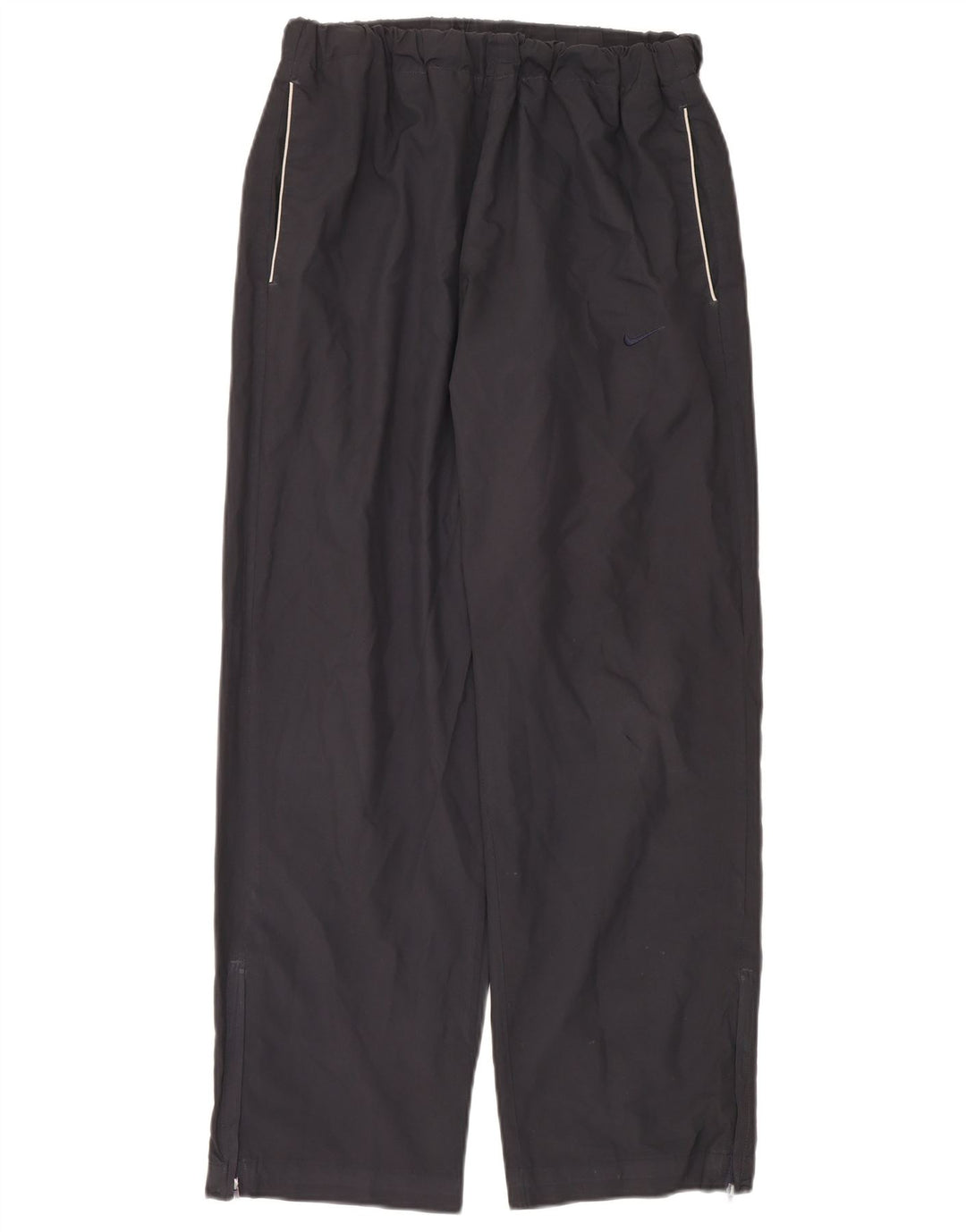 Nike Womens Tracksuit Trousers UK 14 Medium Navy Blue Nylon