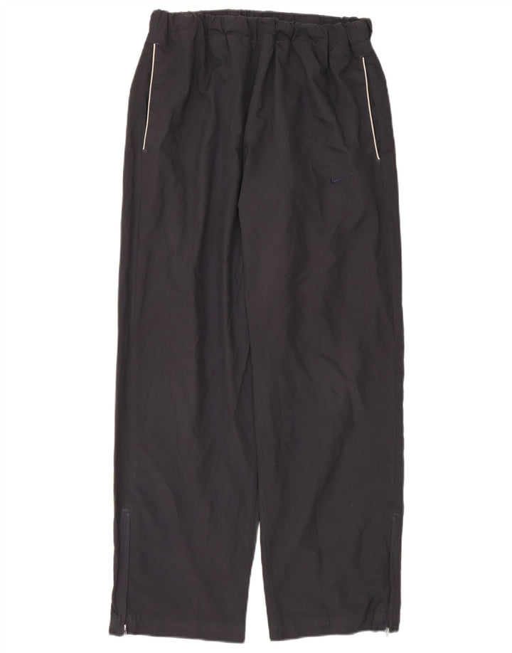 Nike Womens Tracksuit Trousers UK 14 Medium Navy Blue Nylon