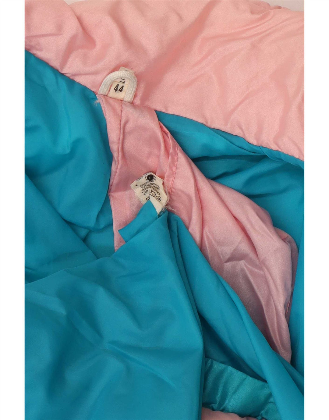 Vintage Womens Windbreaker Jacket IT 44 Medium Blue Colourblock Polyester