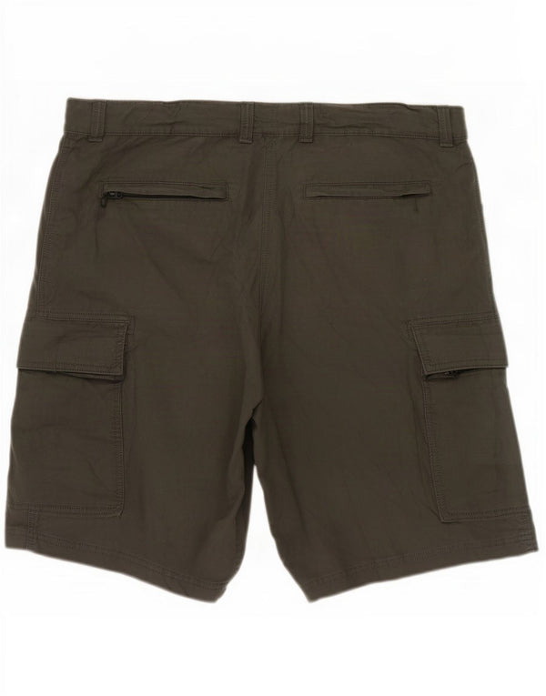 Marks & Spencer Mens Cargo Shorts W40 XL Khaki Cotton