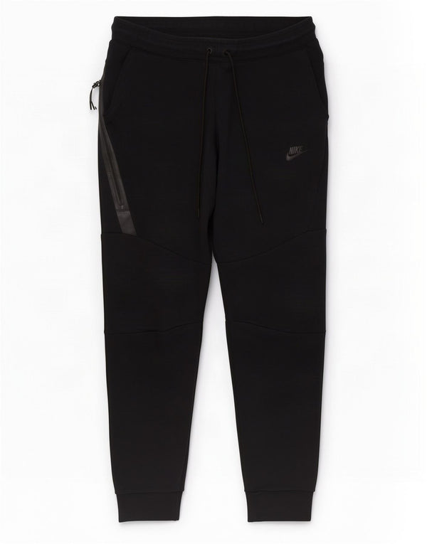 Nike Mens Tracksuit Trousers Joggers Large Black Cotton