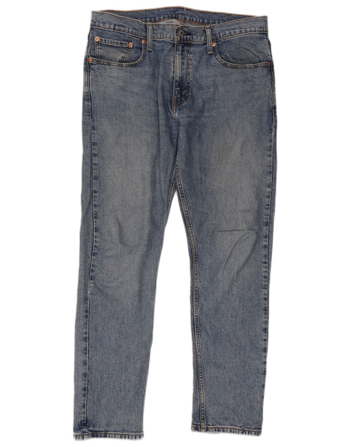 Levi's Mens 502 Tapered Jeans W33 L32 Blue Cotton