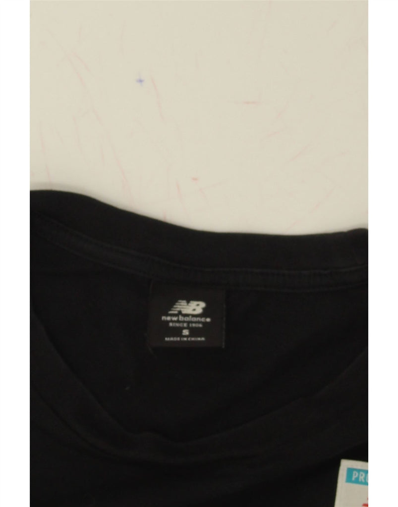 NEW BALANCE Mens T-Shirt Top Small Black Cotton Vintage New Balance and Second-Hand New Balance from Messina Hembry 