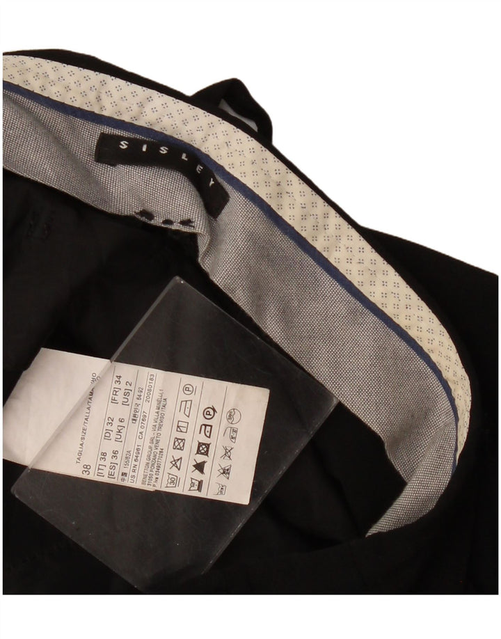 Sisley Womens Casual Shorts UK 6 XS W28 Black Viscose