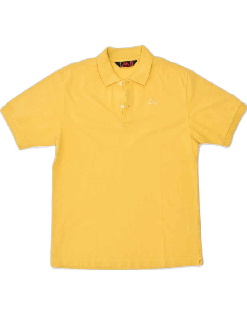 KAPPA Mens Polo Shirt Medium Yellow Cotton | Vintage | Thrift | Second-Hand | Used Clothing | Messina Hembry 