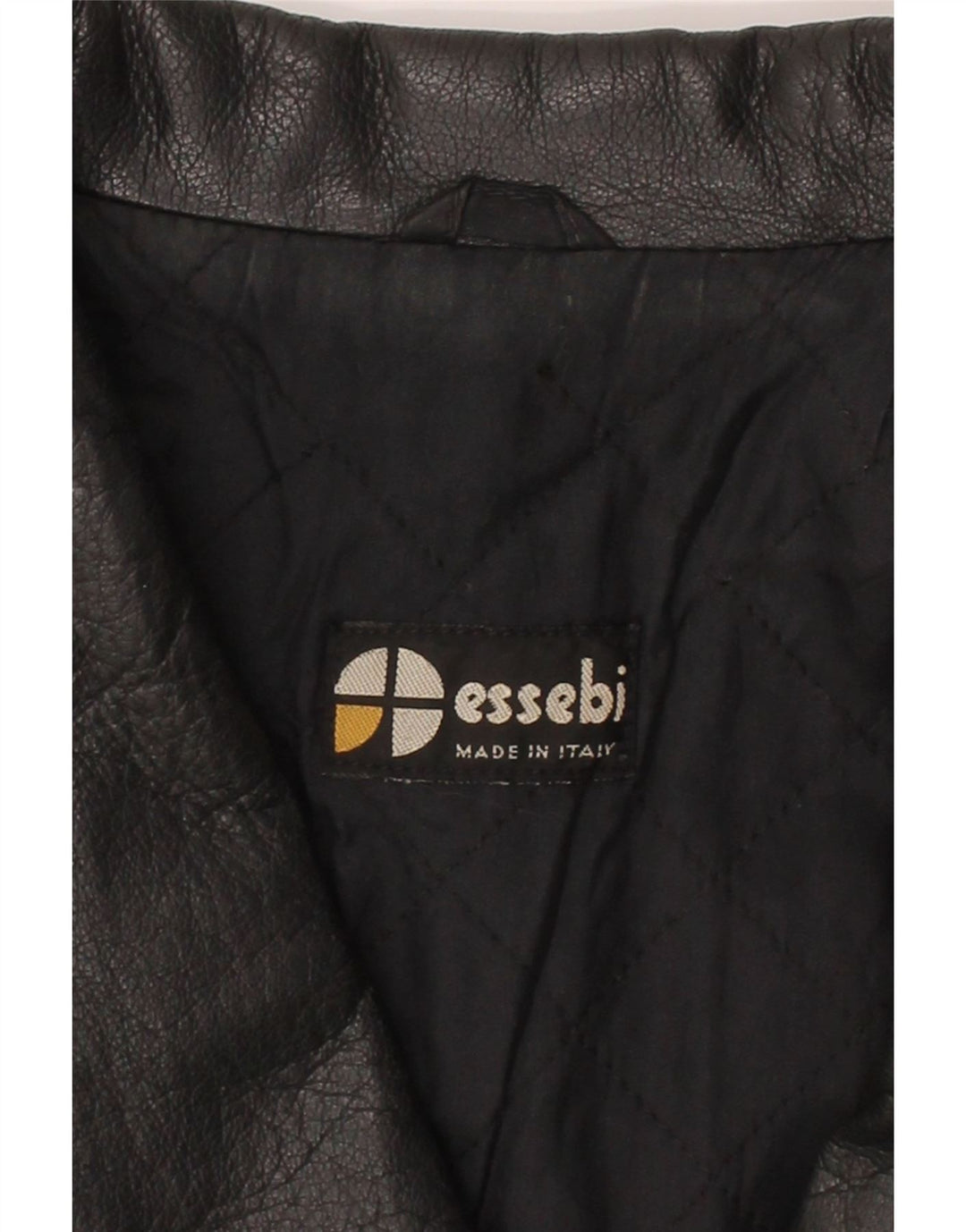 ESSEBI Womens Oversized Leather Jacket IT 48 XL Black Leather Vintage Essebi and Second-Hand Essebi from Messina Hembry 