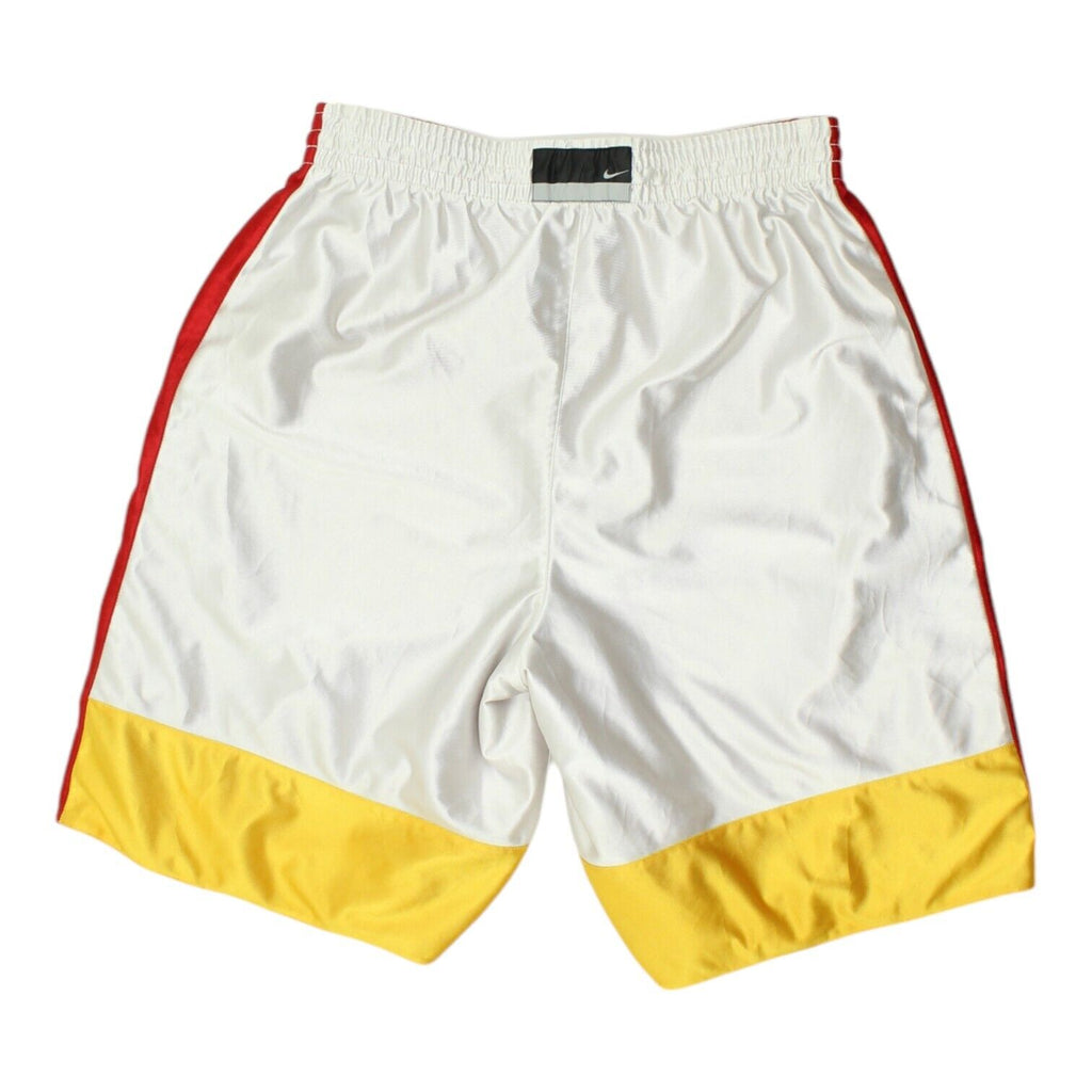 Nike Mens Red White Yellow Reversible Basketball Shorts | Vintage Sportswear VTG | Vintage Messina Hembry | Thrift | Second-Hand Messina Hembry | Used Clothing | Messina Hembry 