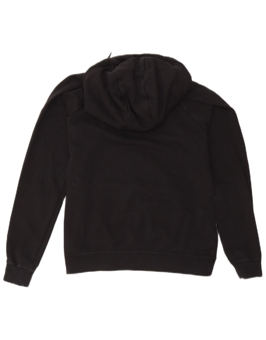 Nike Womens Hoodie Jumper UK 14 Medium Black Cotton