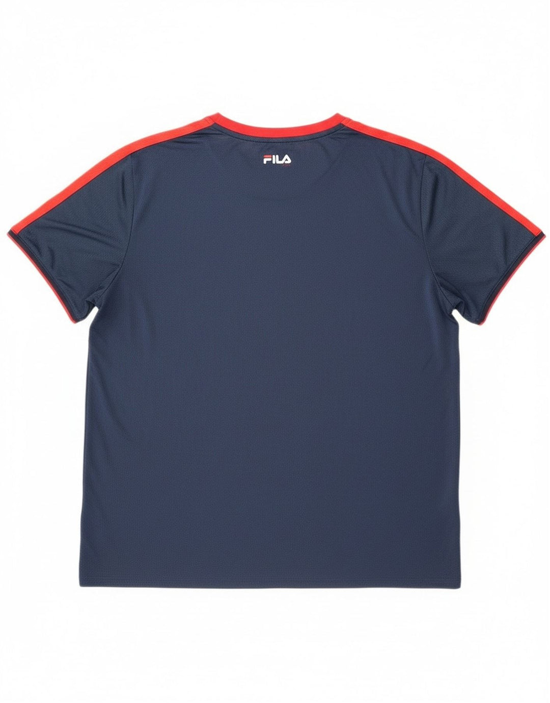 Fila Mens T-Shirt Top 2XL Navy Blue Colourblock Polyester