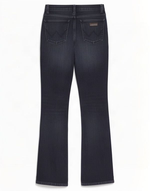 Wrangler Womens TIna Bootcut Jeans W30 L32 Navy Blue Cotton