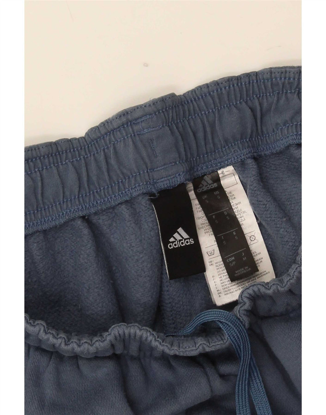 Adidas Mens Tracksuit Trousers Joggers Small Blue Cotton