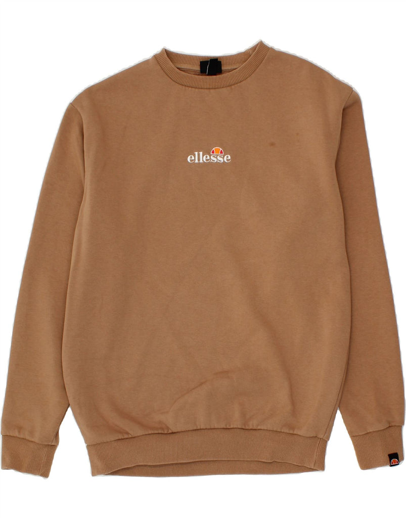 ELLESSE Mens Sweatshirt Jumper Medium Brown Cotton Vintage Ellesse and Second-Hand Ellesse from Messina Hembry 