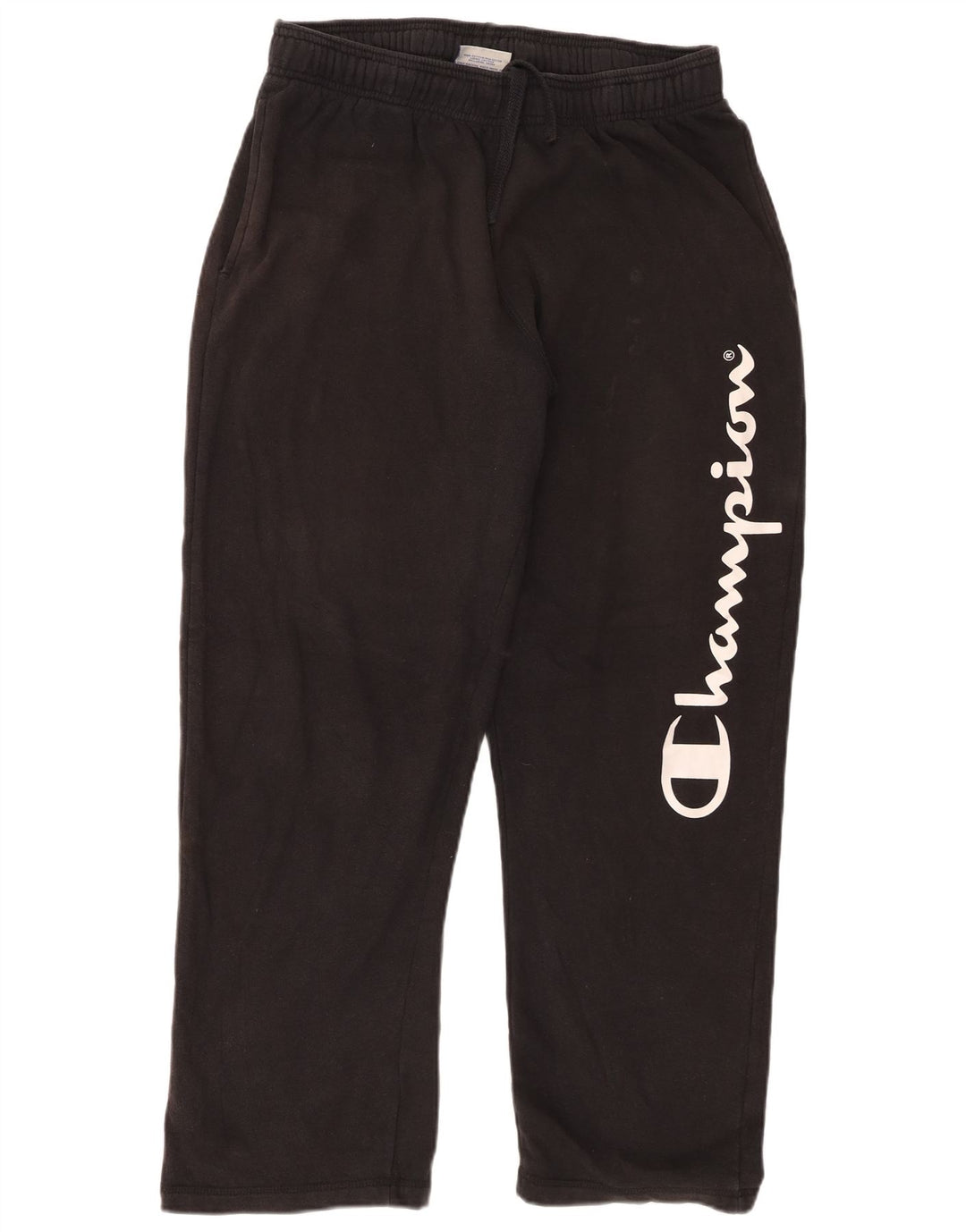 Champion Mens Graphic Tracksuit Trousers Large  Black Cotton