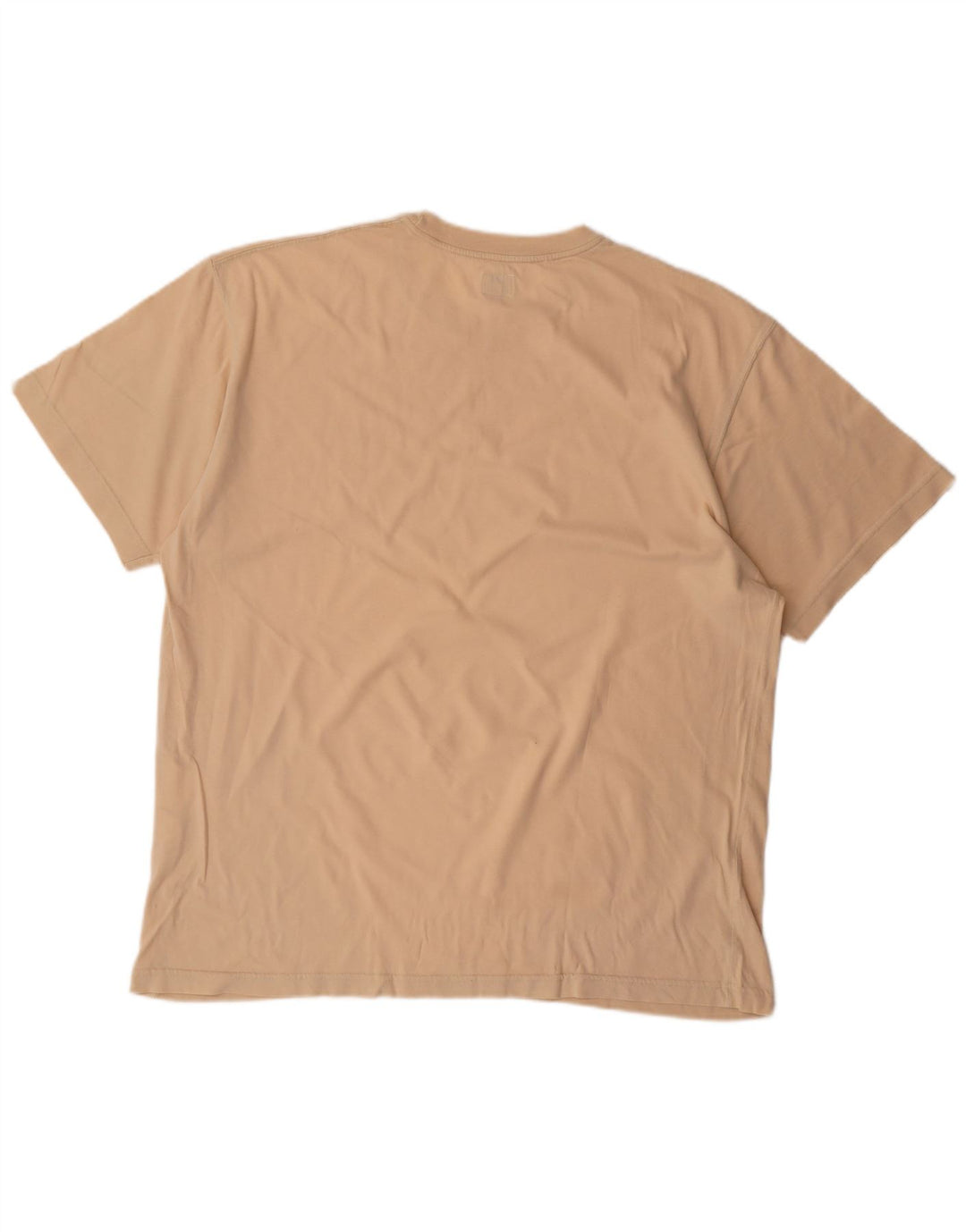 CALVIN KLEIN Mens T-Shirt Top XL Beige Cotton