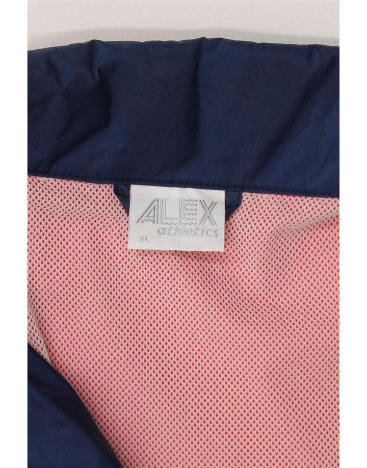 ALEX Mens Rain Jacket UK 42 XL Red Colourblock Polyamide