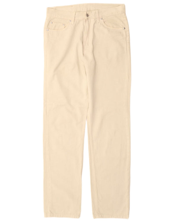 CARRERA Mens Straight Casual Trousers IT 48 Medium W32 L33 Beige Cotton