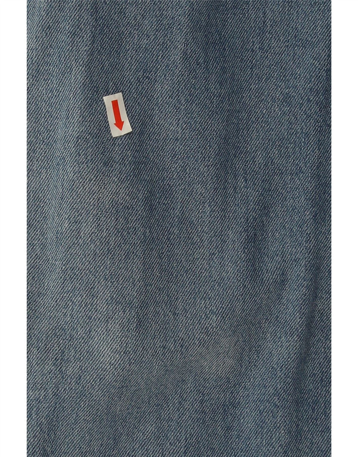 COS Womens Short Sleeve Oversized Denim Dress EU 40 Medium Blue Cotton