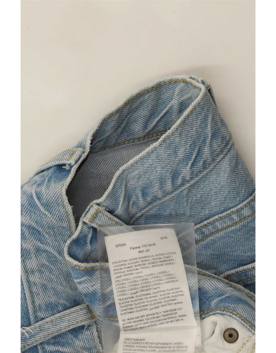 Lee Mens Oscar Tapered Jeans W36 L32 Blue Cotton