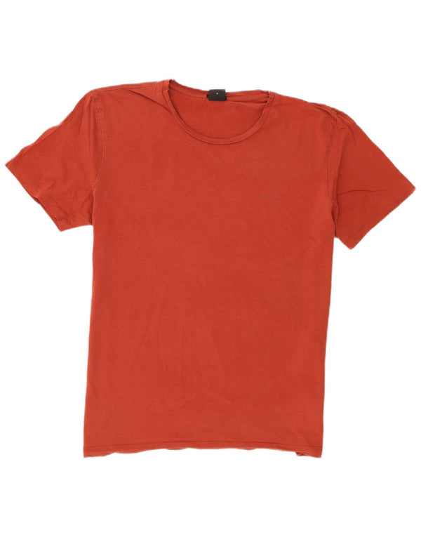 Hugo Boss Mens Regular Fit T-Shirt Top XL Red Cotton