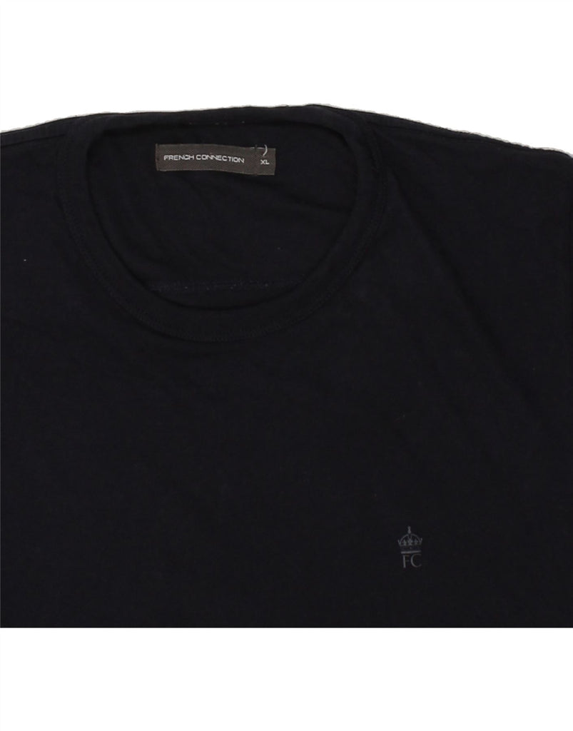 FRENCH CONNECTION Mens T-Shirt Top XL Navy Blue Cotton Vintage French Connection and Second-Hand French Connection from Messina Hembry 
