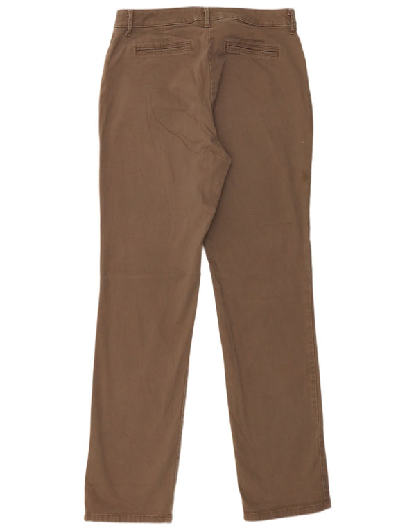 Lee Womens Mid Rise Straight Casual Trousers US 10 Large W32 L32 Grey