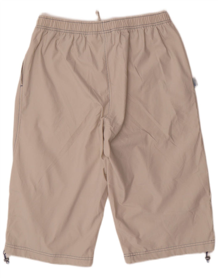 Nike Mens Bermuda Sport Shorts UK 42/44 Large Beige Polyester