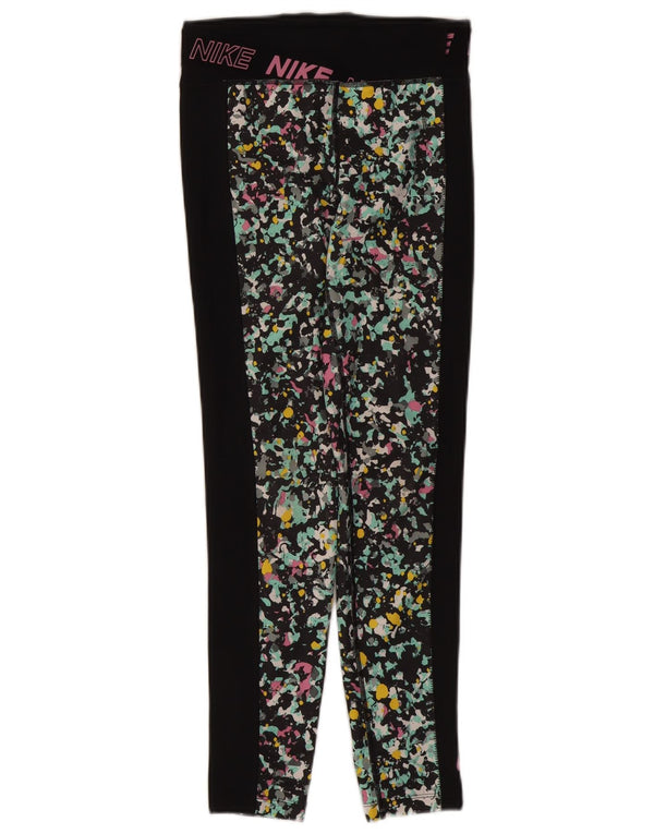 Nike Girls Graphic Leggings 12-13 Years Large Multicoloured Camouflage