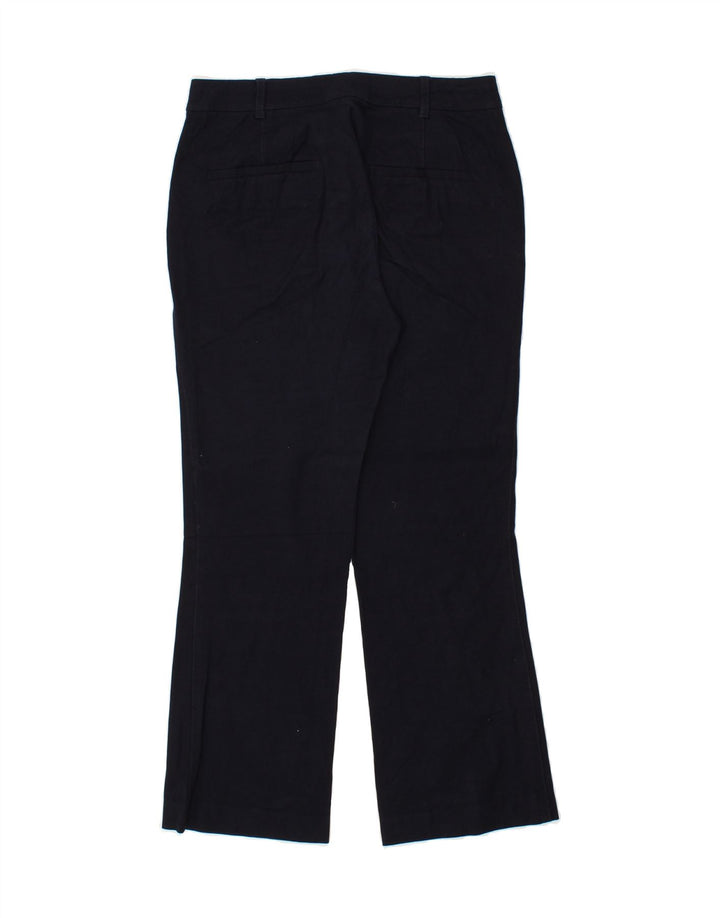 MASSIMO DUTTI Womens Bootcut Casual Trousers US 6 Small W28 L26 Navy Blue Vintage Massimo Dutti and Second-Hand Massimo Dutti from Messina Hembry 