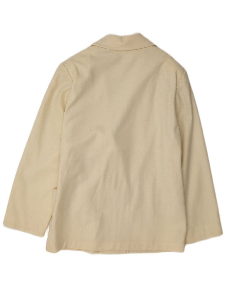 Gabriel Womens Double Breasted Blazer Jacket IT 44 Medium Off White