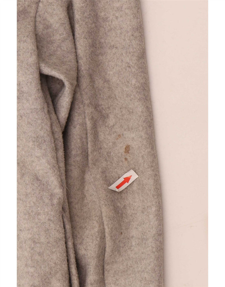 Topshop Womens Oversized Overcoat UK 8 Small Grey Polyester