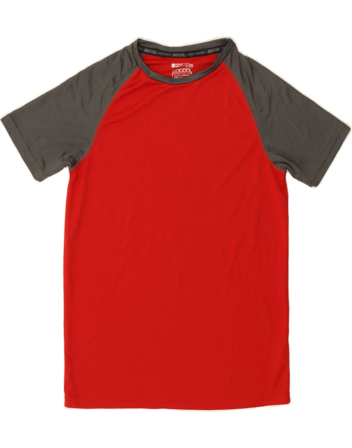 MOUNTAIN WAREHOUSE Mens T-Shirt Top XS Red Colourblock Polyester Vintage Mountain Warehouse and Second-Hand Mountain Warehouse from Messina Hembry 