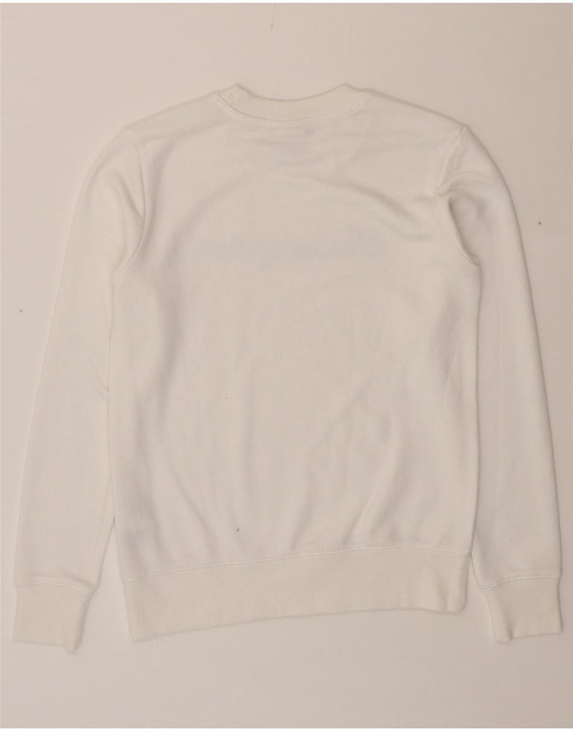 CHAMPION Womens Graphic Sweatshirt Jumper UK 6 XS White Cotton Vintage Champion and Second-Hand Champion from Messina Hembry 