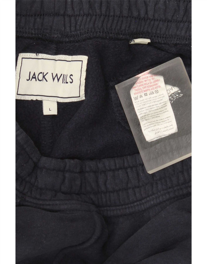 Jack Wills Mens Tracksuit Trousers Large Navy Blue Cotton