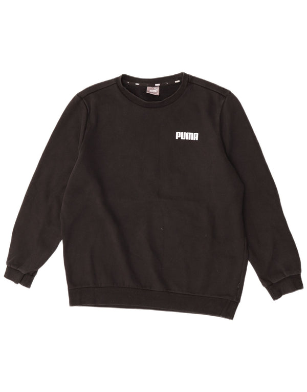 Puma Mens Sweatshirt Jumper Large Black Cotton
