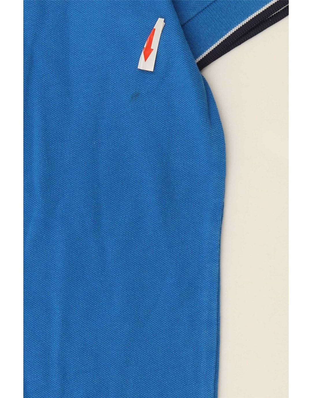 Kappa Mens Polo Shirt Large Blue Striped Cotton