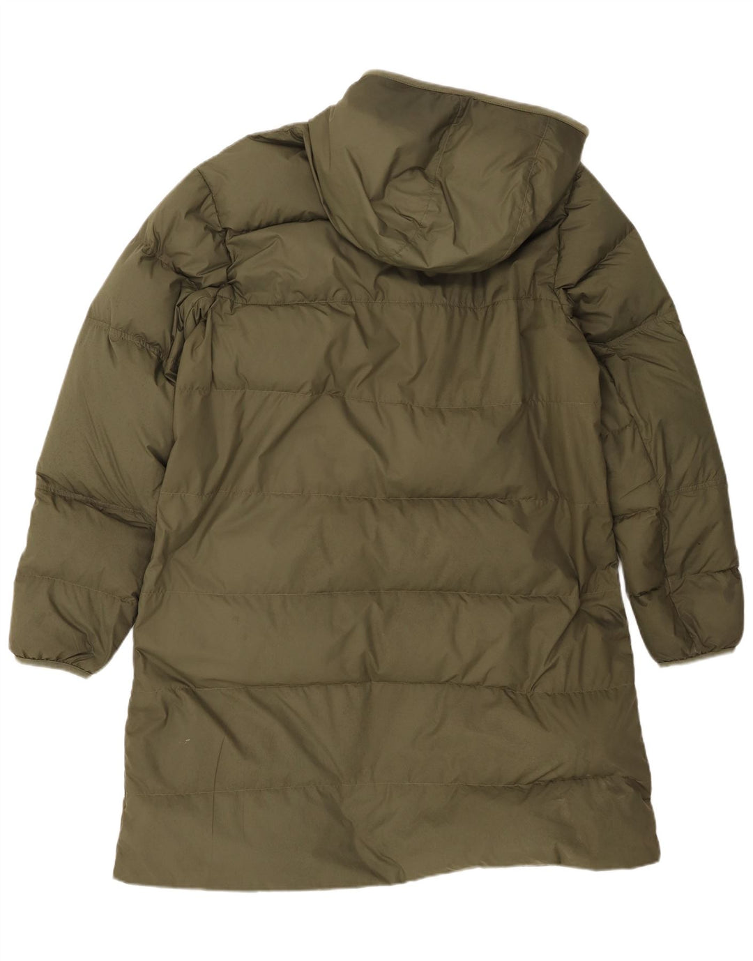 Nike Mens Hooded Padded Coat UK 40 Large Khaki Polyester