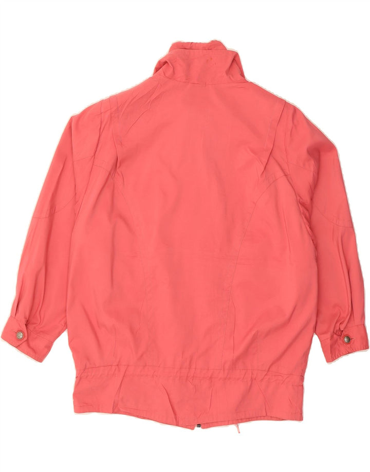 YESSICA Womens Oversized Windbreaker Jacket UK 10 Small Pink Polyester Vintage Yessica and Second-Hand Yessica from Messina Hembry 