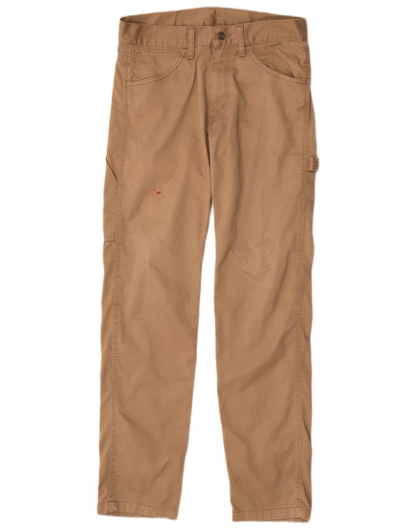 CARHARTT Mens Straight Cargo Trousers W29 L32 Khaki Polyester