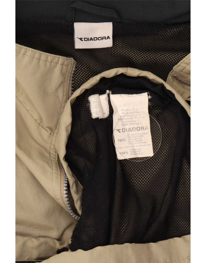 Diadora Mens Rain Jacket UK 38 Medium Khaki Polyamide