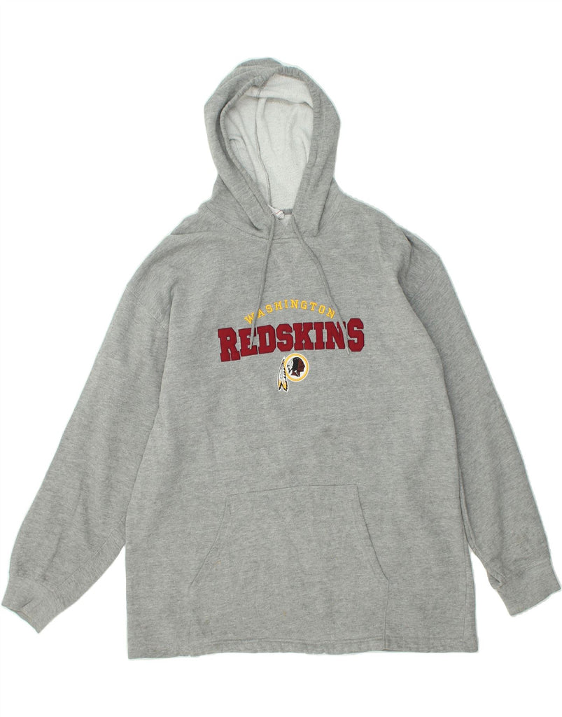 NFL Mens Redskins Graphic Hoodie Jumper Large Grey | Vintage NFL | Thrift | Second-Hand NFL | Used Clothing | Messina Hembry 