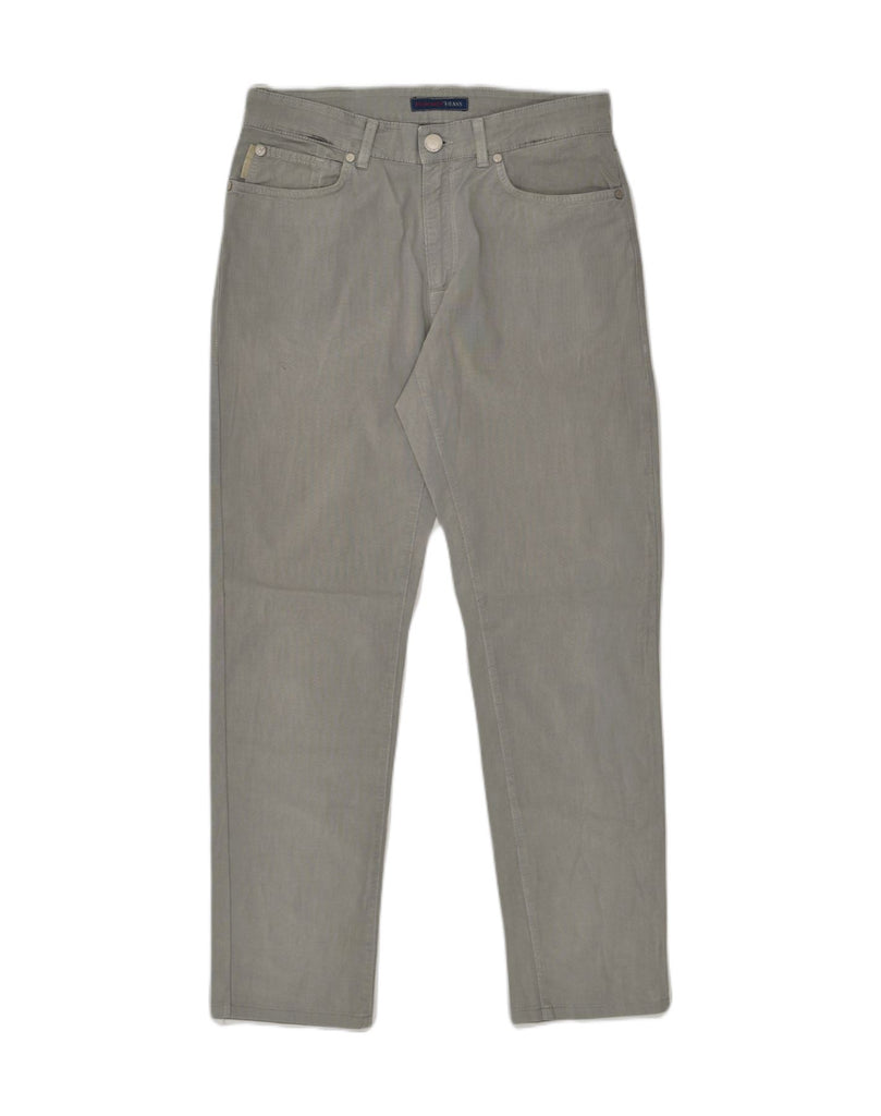 TRUSSARDI Mens Slim Casual Trousers W31 L30  Grey Cotton | Vintage Trussardi | Thrift | Second-Hand Trussardi | Used Clothing | Messina Hembry 