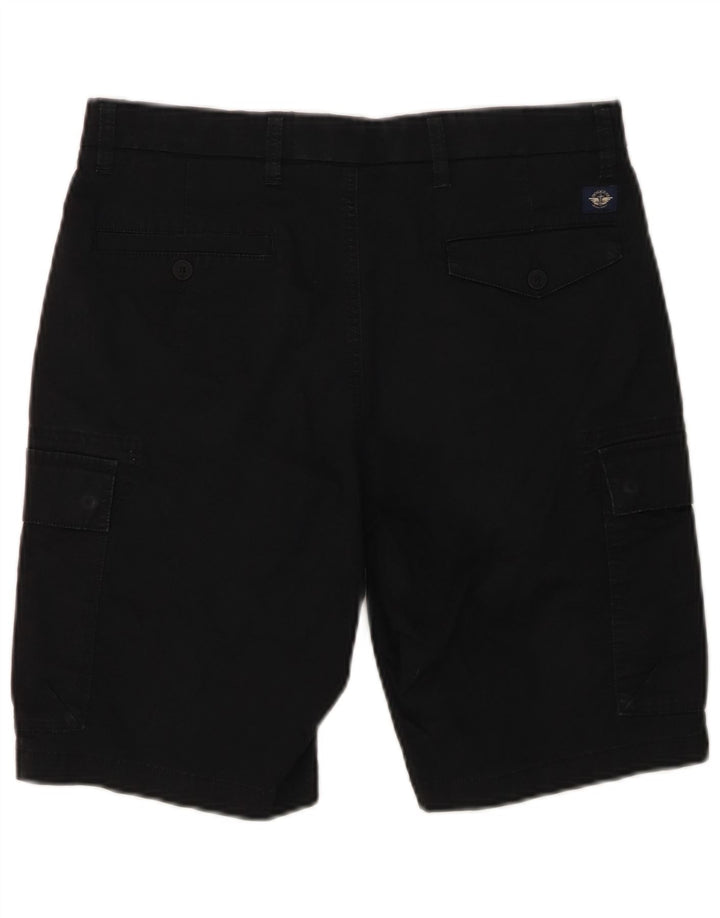 DOCKERS Mens Cargo Shorts W31 Medium Black Cotton