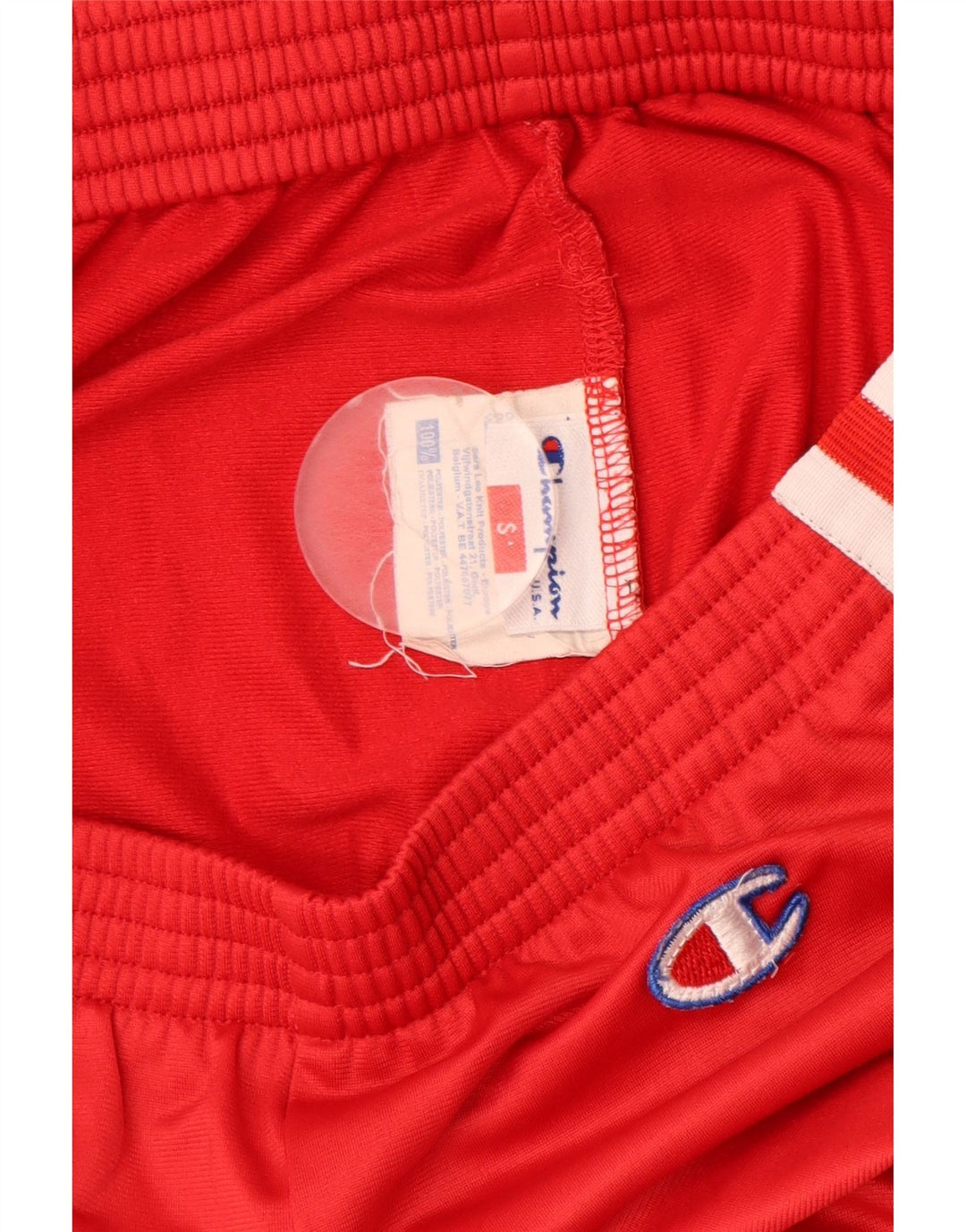 Champion Mens Tracksuit Trousers Small  Red Polyester