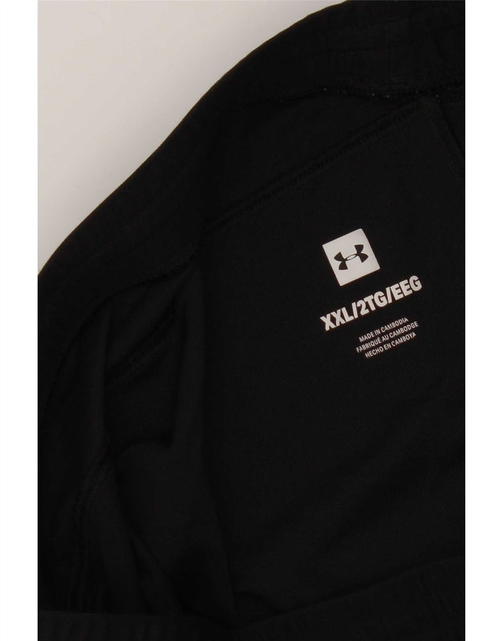 Under Armour Mens Tracksuit Trousers 2XL Black Colourblock