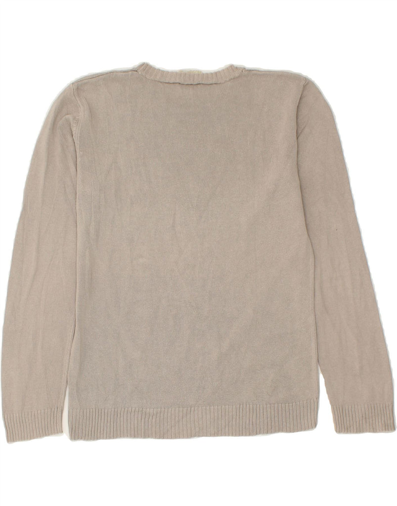 TIMBERLAND Girls Boat Neck Jumper Sweater 13-14 Years Grey Cotton Vintage Timberland and Second-Hand Timberland from Messina Hembry 