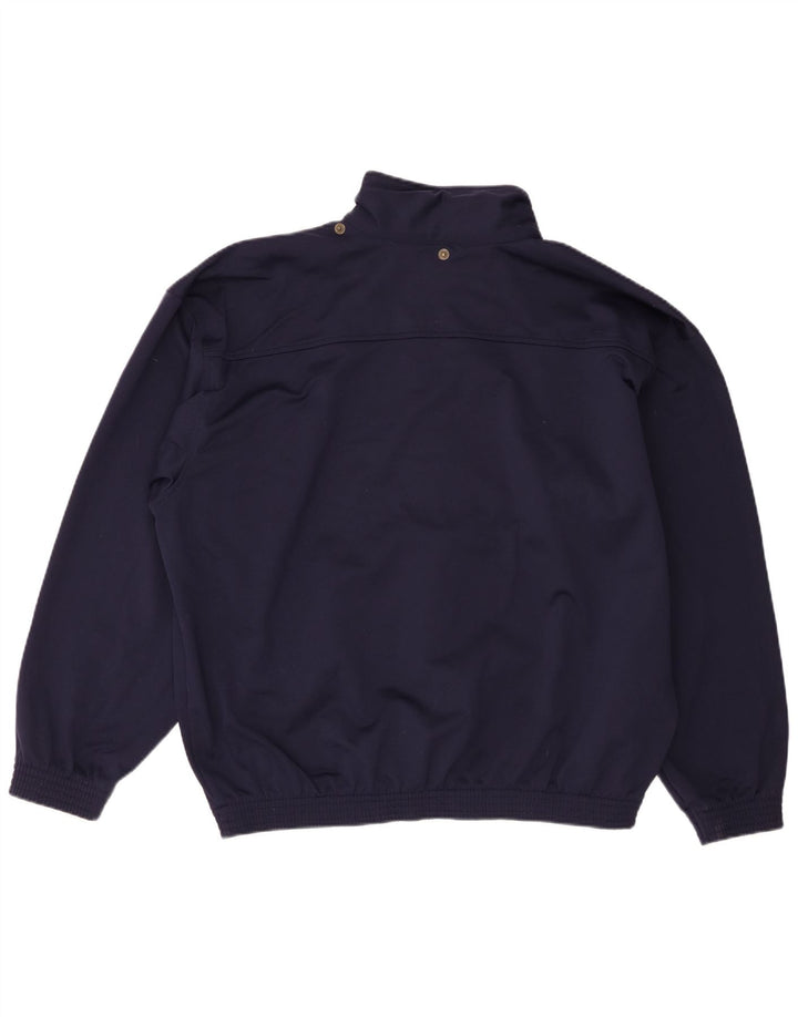 Champion Mens Tracksuit Top Jacket XL Navy Blue Polyester