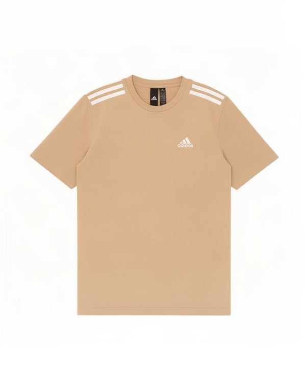 Adidas Mens T-Shirt Top XS Beige Cotton